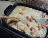 ホットプレートでシーフードパエリア作り方5写真