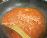 鮭フレーク入りトマトソースのパスタ作り方4写真