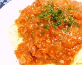 鮭フレーク入りトマトソースかけご飯作り方7写真