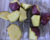 さつま芋とブロッコリーの味噌炒め☆作り方1写真