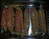 ささみチーズのゴマ衣焼き作り方3写真