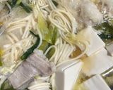 もつ鍋うどん！別茹で無しで乾麺を使うよ♪作り方6写真