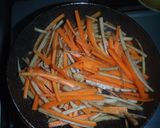 鶏皮きんぴらごぼう。作り方5写真