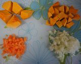 カフェ風　つぶつぶ野菜のがぼちゃスープ☆作り方1写真