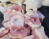 鶏肉とれんこんの煮物（京風）作り方2写真