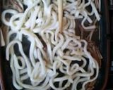 焼さけあらほぐしのまろやか焼きうどん作り方4写真