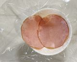 お弁当に！レンジで簡単！お手軽ハムエッグ作り方1写真