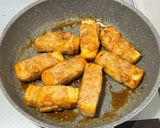 厚揚げの豚ロース肉巻き照り焼き炒め😃作り方3写真