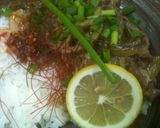 お肉たっぷり～ビーフスライス丼作り方4写真