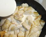 キャベツと鳥胸肉のレモンクリームパスタ作り方3写真