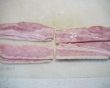 ベーコンdeくるくるオリーブ作り方4写真