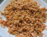 黄金鮭ねぎ炒飯♪作り方1写真
