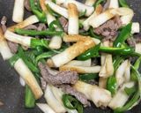 牛肉とちくわ・ネギ・ピーマンの甘辛炒め作り方2写真