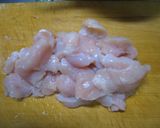 とうふと鶏肉の卵とじ♪作り方1写真