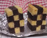 わくわく楽しい♪しっとりチェック柄ケーキ作り方18写真