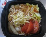 レンジトマトチーズうどん； チーズの保存作り方4写真