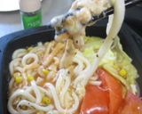 レンジトマトチーズうどん； チーズの保存作り方7写真