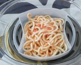 スチームクッカーでめんたいこうどん作り方2写真