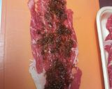食べる焼き肉のタレ肉巻き巻きロール作り方1写真