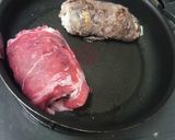 食べる焼き肉のタレ肉巻き巻きロール作り方5写真