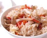 ☆まいたけと油揚げの炊き込みご飯☆作り方4写真