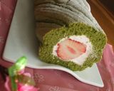 春爛漫✿抹茶ビスキュイの春味ロール作り方18写真