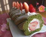 春爛漫✿抹茶ビスキュイの春味ロール作り方19写真