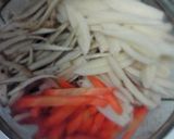 豚肉と③種の根菜のきんぴら作り方3写真