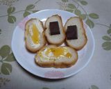 チョコバナナ＆メープルバナナトースト作り方1写真