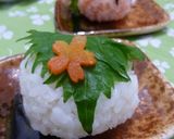 なんちゃって和菓子 ~桜餅風おにぎり作り方6写真