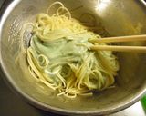 アボカドdeグリーンクリームパスタ作り方3写真