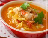 ご飯にあう！チキンのトマトミルクスープ作り方6写真