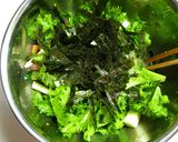 わさび菜と長芋のサラダ作り方4写真