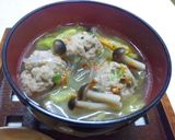 ふっくら肉団子と白菜のスープ作り方7写真