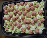 ☆ホットプレートで・・・蒸し肉団子☆作り方3写真