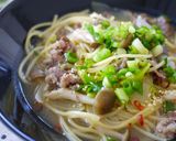 ランチ♪ダシが効いてるコク旨スープパスタ作り方6写真