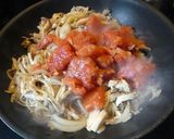 キノコたっぷり　トマトソースペンネ～♪作り方5写真