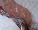 鶏ささみの筋取り♪作り方1写真