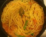 アスパラとベーコンのトマトソースパスタ＊作り方4写真