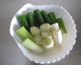 豚肉と長葱のミルク味噌煮作り方1写真