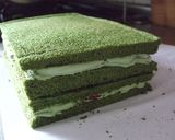 抹茶の生デコレーションケーキ作り方9写真