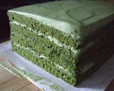 抹茶の生デコレーションケーキ作り方12写真