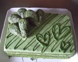 抹茶の生デコレーションケーキ作り方17写真