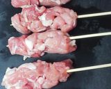 柔らかい！安い！豚こま肉で串かつ作り方1写真