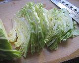 からし菜deグリーン焼きそば作り方2写真