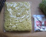 からし菜deグリーン焼きそば作り方1写真