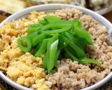 味噌でしっとり、三色そぼろ丼。作り方5写真