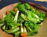 わさび菜と長芋のサラダ作り方5写真