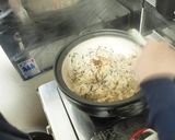 土鍋でご飯♪　豚肉とひじきの炊き込みご飯作り方5写真