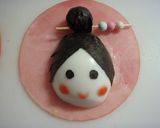 ゆで卵１個でおだいり様とおひな様☆作り方4写真
